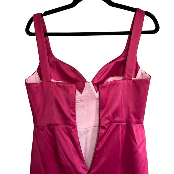 POSTMERIDIEM Satin Bustier Dress Size L - Picture 5 of 5